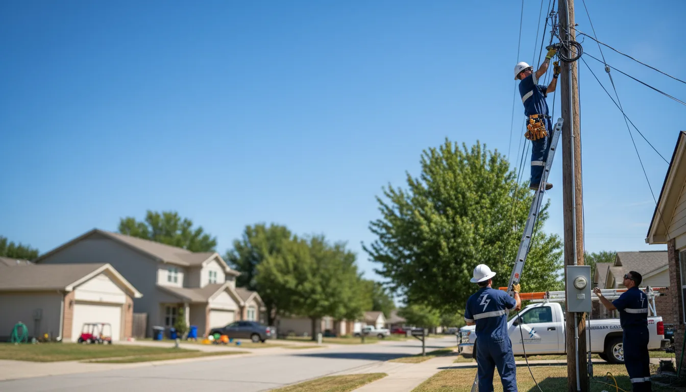 Residential electrician providing installation services in Bear Creek, WI